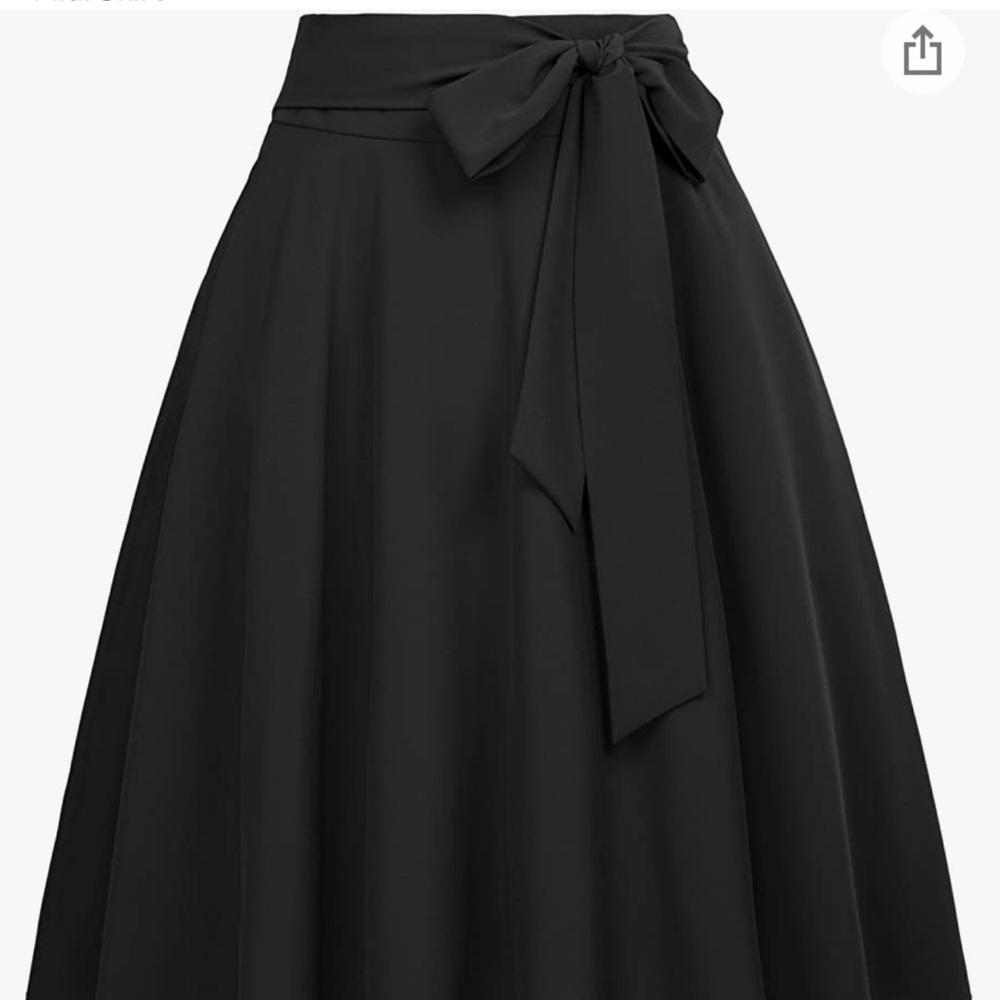 All Black Mid-Length Plus Size Skirt Size 2X